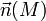 \vec n(M)